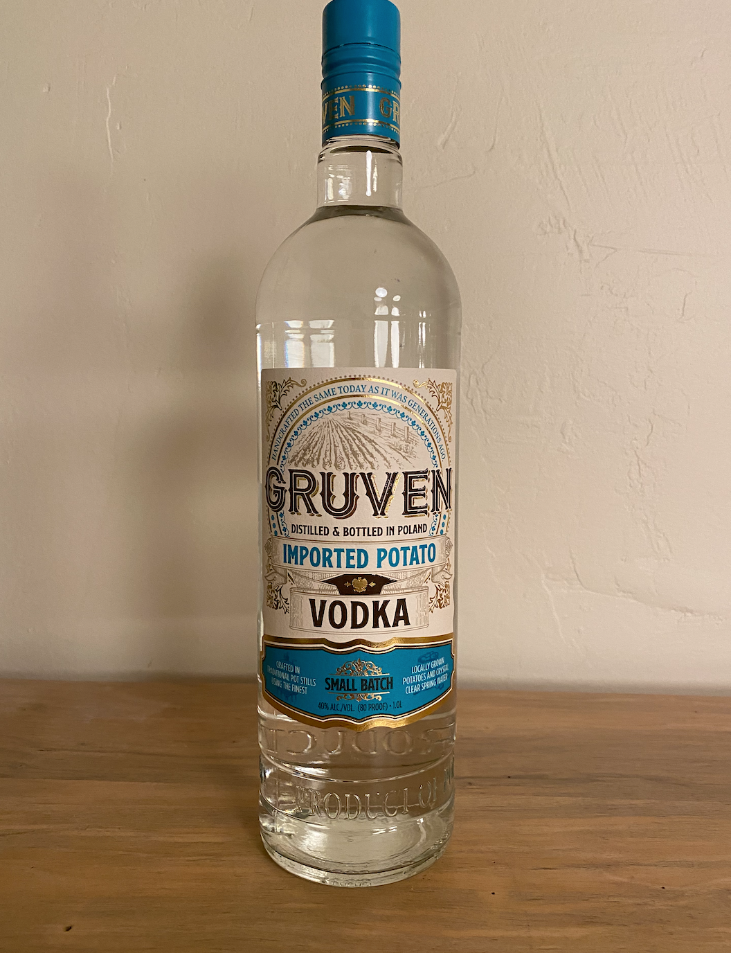 Gruven Handcrafted Imported Gemini (1L) Potato Vodka – Bottle