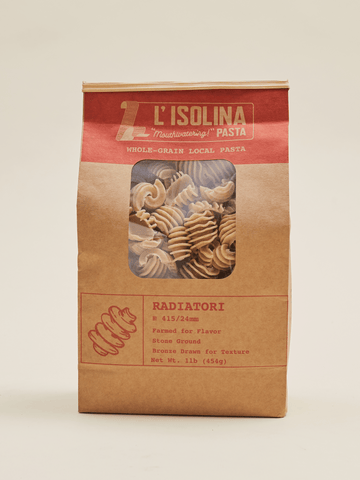 L'Isolina Regenerative Whole Grain Radiatori Pasta
