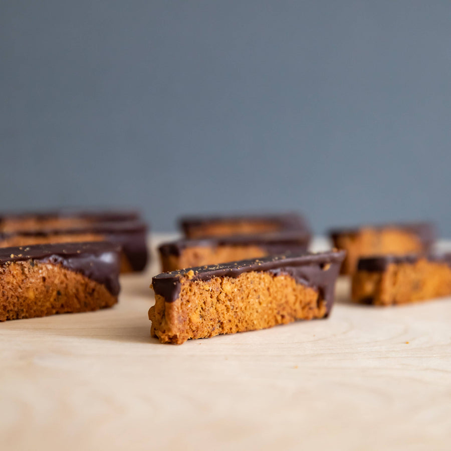 Ranger Chocolate Co. Hazelnut Biscotti with Dark Chocolate Chips