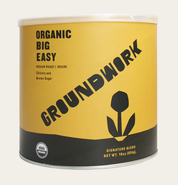 Groundwork Coffee 'Big Easy Blend' Organic Medium Roast (Ground) 1lb Can