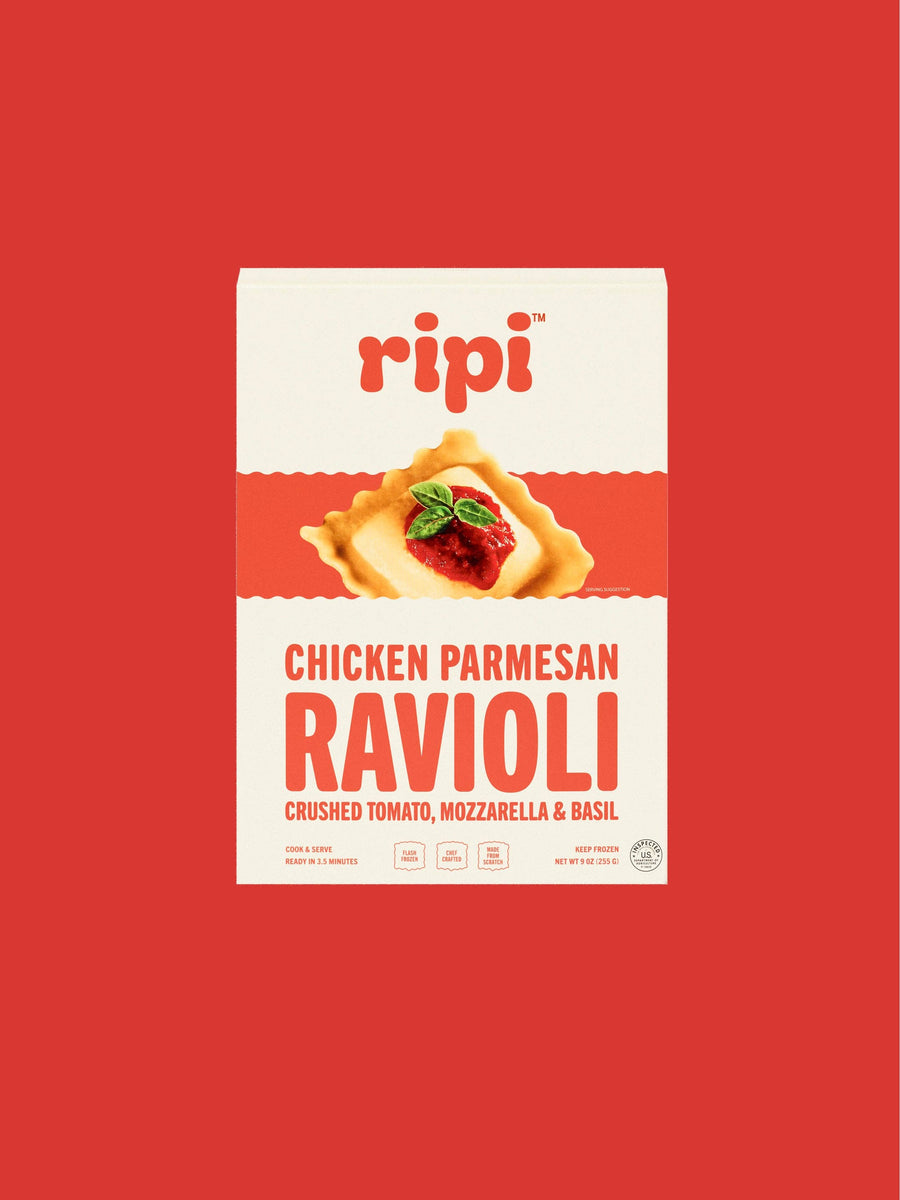 Ripi Chicken Parm Ravioli w/ Crushed Tomatoes, Mozzarella & Basil (Frozen)