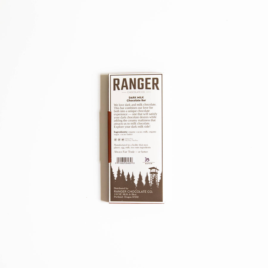 Ranger Chocolate Co. Dark Milk Chocolate Bar