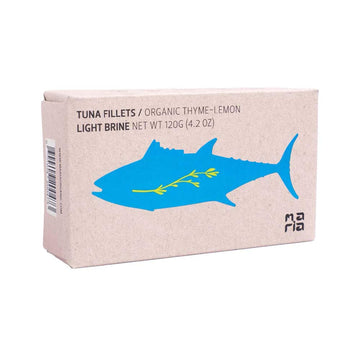 Maria Organic Tuna Fillets In Light Brine And Thyme-Lemon