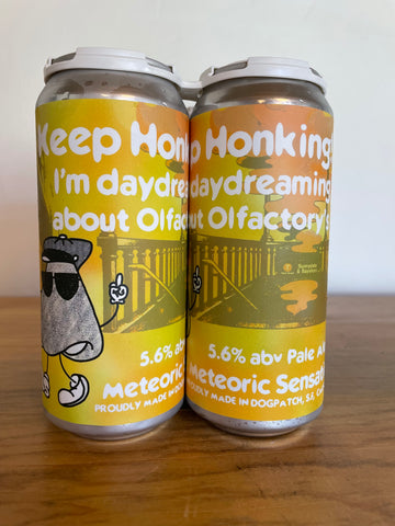 Four Pack of cans of Olfactory Brewing, Meteoric Sensation, Pale Ale