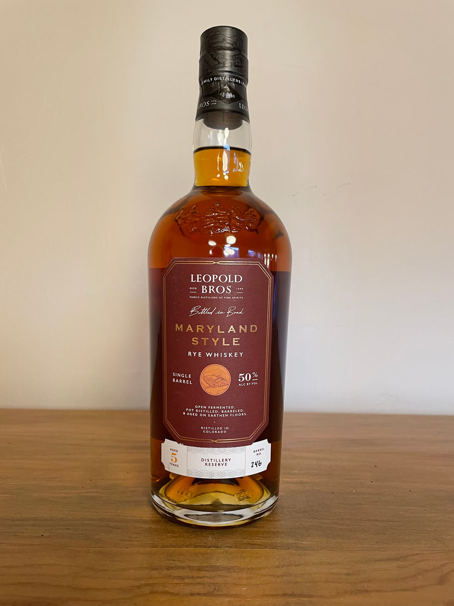 Leopold Bros., Maryland Style Rye Whiskey (750ml)