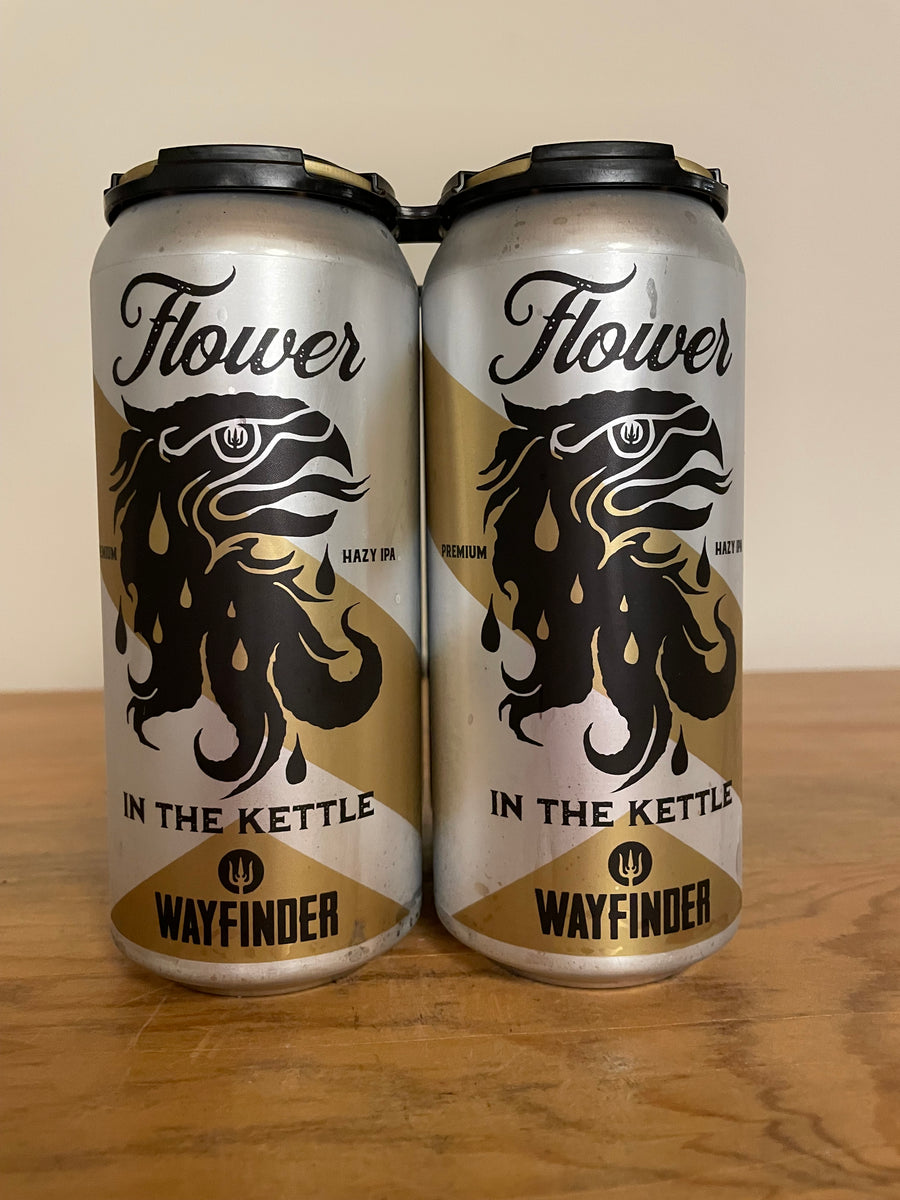 Four pack of Wayfinder, Flower In The Kettle, Hazy IPA 