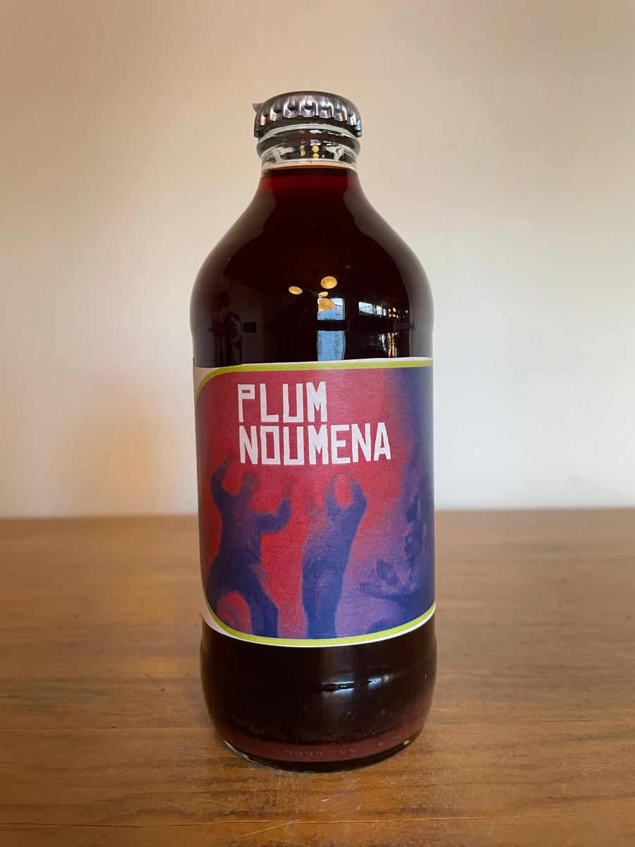 Bottle of Châteauneuf-du-Fargosonini, Plum Noumena, Plum Wine
