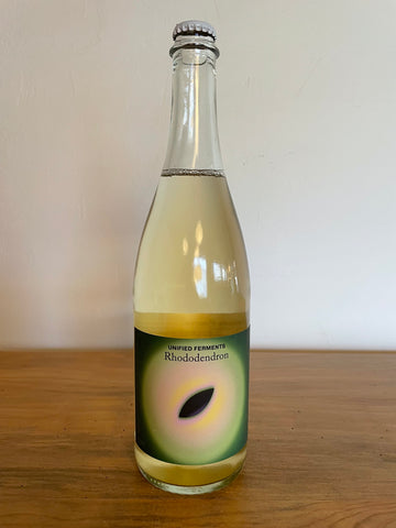 Bottle of Unified Ferments Rhododendron Sparkling Tea