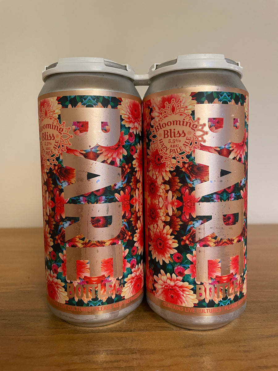 Four pack of Barebottle, Blooming Bliss, Hazy Pale Ale