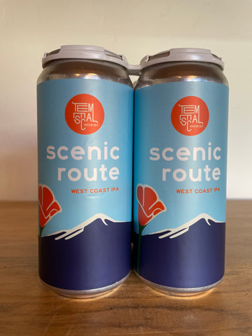 Four pack of Temescal, Scenic Route, West Coast IPA