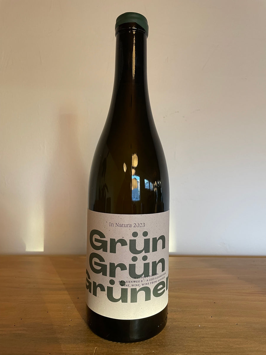Bottle of 2023 Schodl 'Grun Grun Gruner ' Grüner Veltliner
