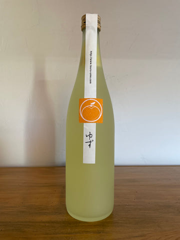 Bottle of Heiwa Shuzou Tsuru Ume Yuzu Sake