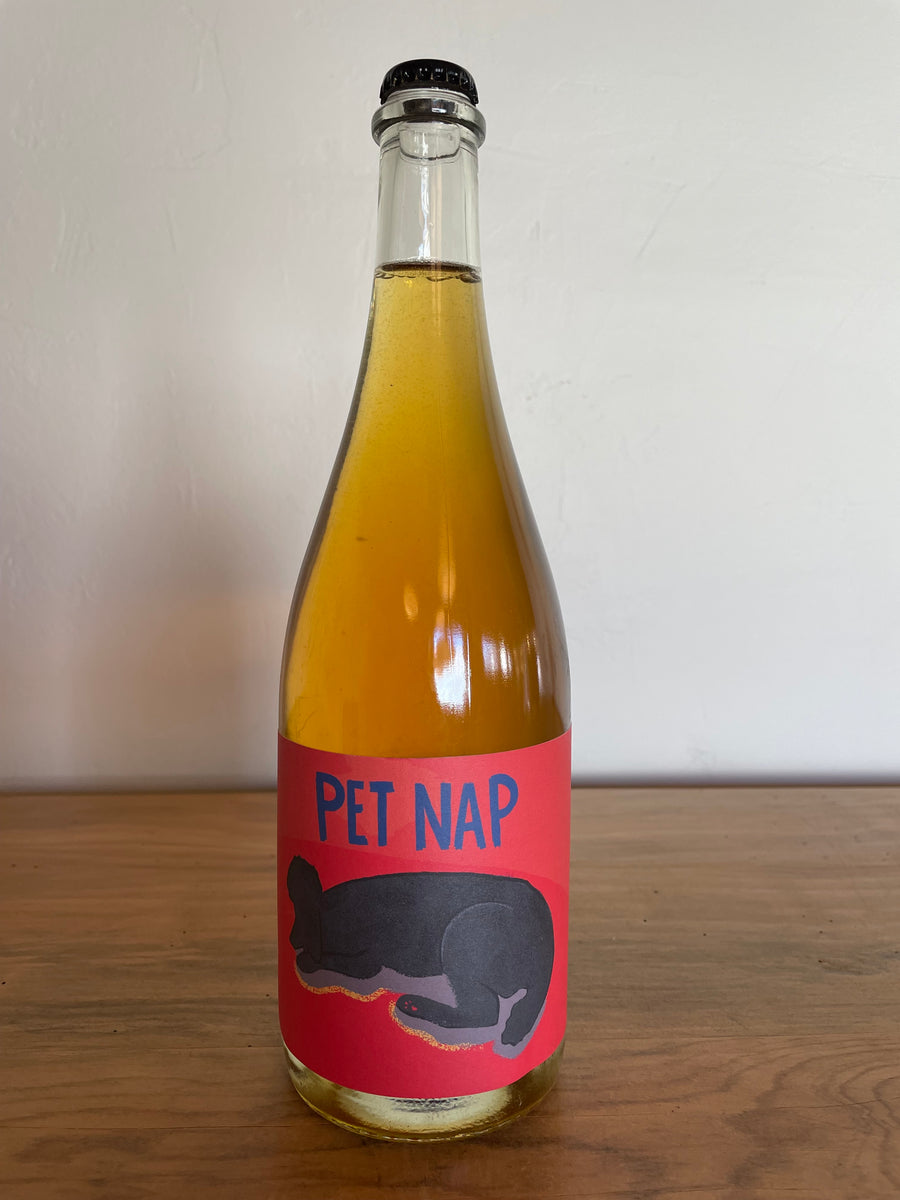 Bottle of 2022 Subject To Change, Pet Nap, Sparkling Skin Fermented Sauvignon Blanc