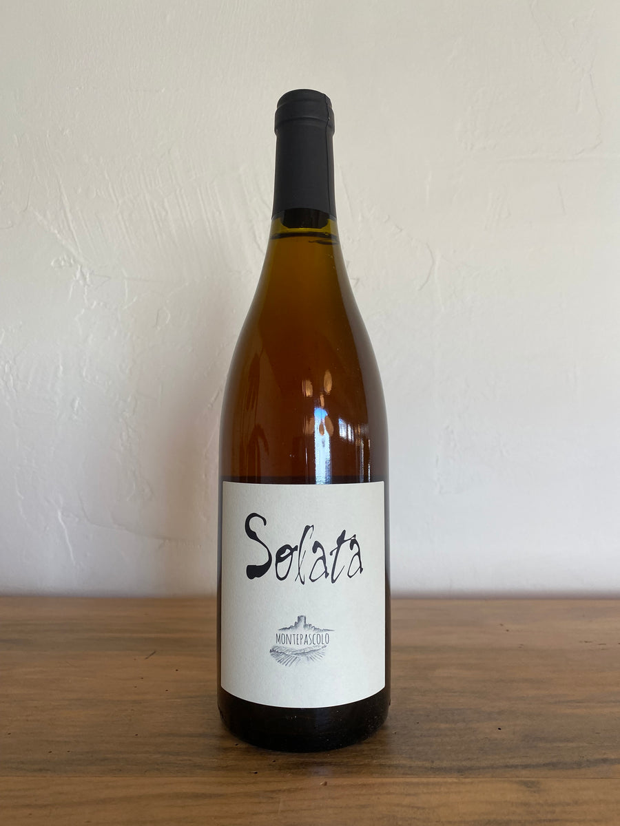 Bottle of 2019 Montepascolo 'Solata' Skin Fermented White Blend