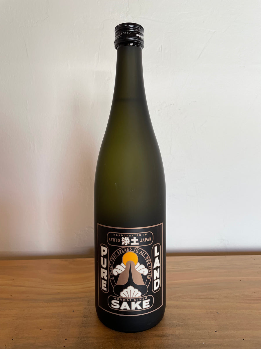 Bottle of Pure Land Sake Junmai Ginjo