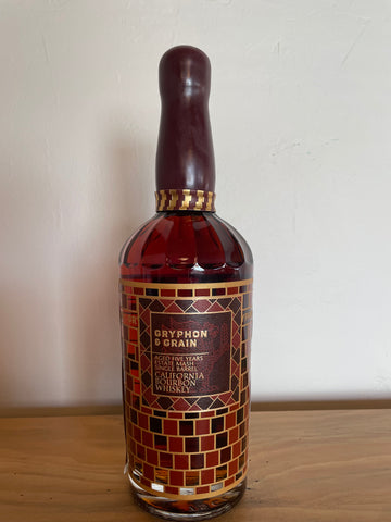 Bottle of Gryphon & Grain Bourbon Whiskey