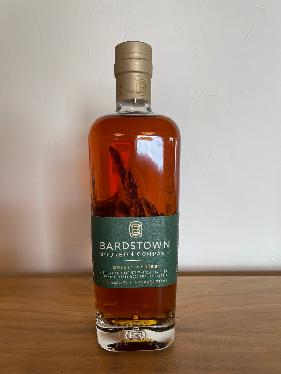Bottle of Bardstown 'Origin' Rye Whiskey