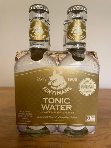 Foiur pack of Fentiman's Tonic Water bottles 