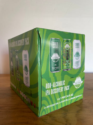 Sober Carpenter, Non-Alcoholic IPA Discovery Pack (mixed 6pk)