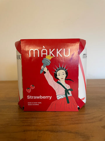 Makku, Strawberry Makgeolli Korean Rice Beer (4pk)