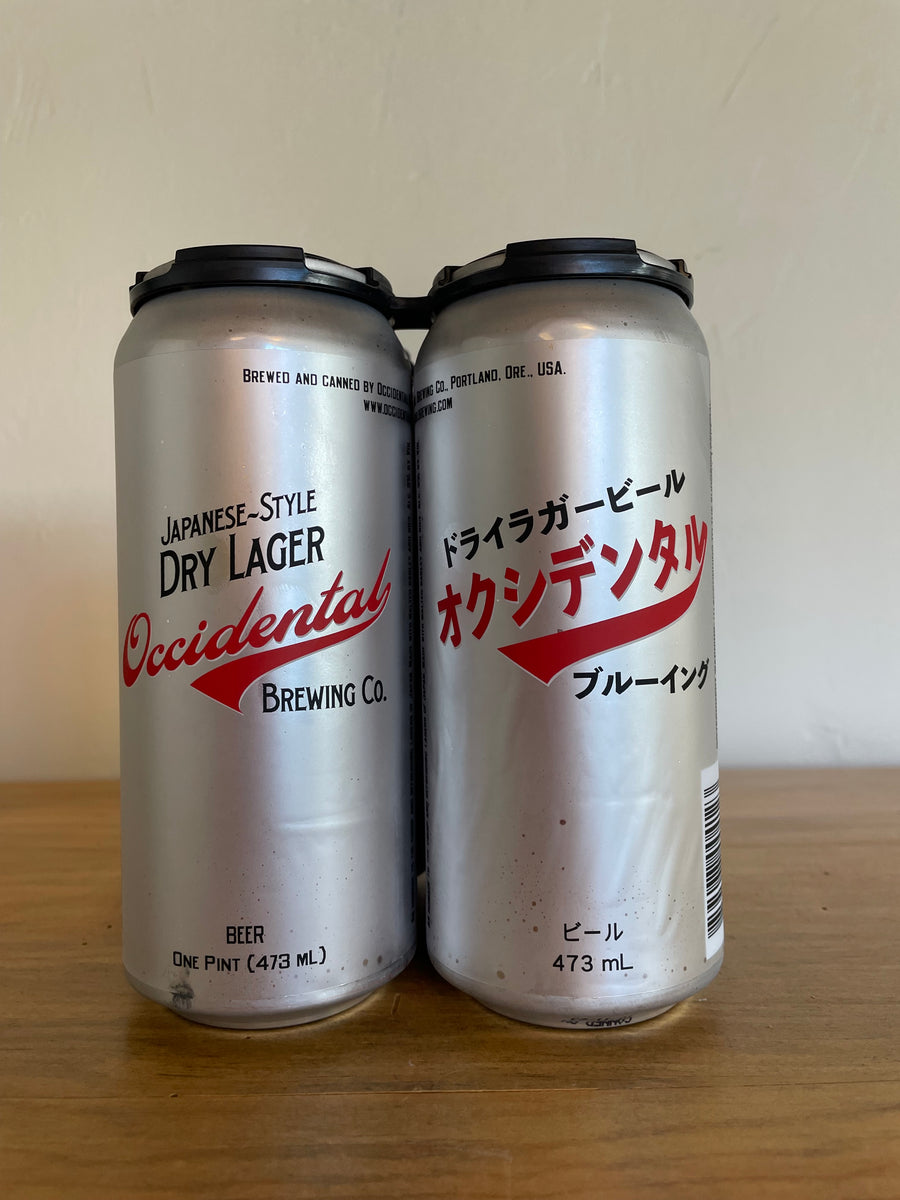 Occidental, ‘Japanese Style’ Dry Lager (4-pk)