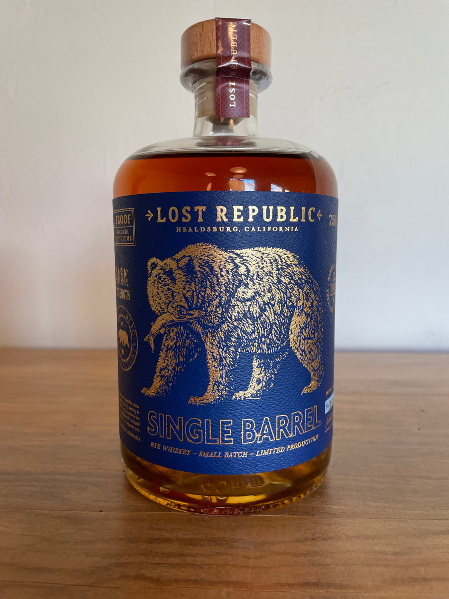 Lost Republic 'Cask Strength' Single Barrel Rye Whiskey