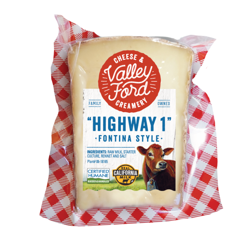 Valley Ford 'Highway 1' Fontina style Cow's Milk Cheese