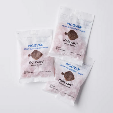 Kolsvart Sour Blueberry Swedish Fish Candy