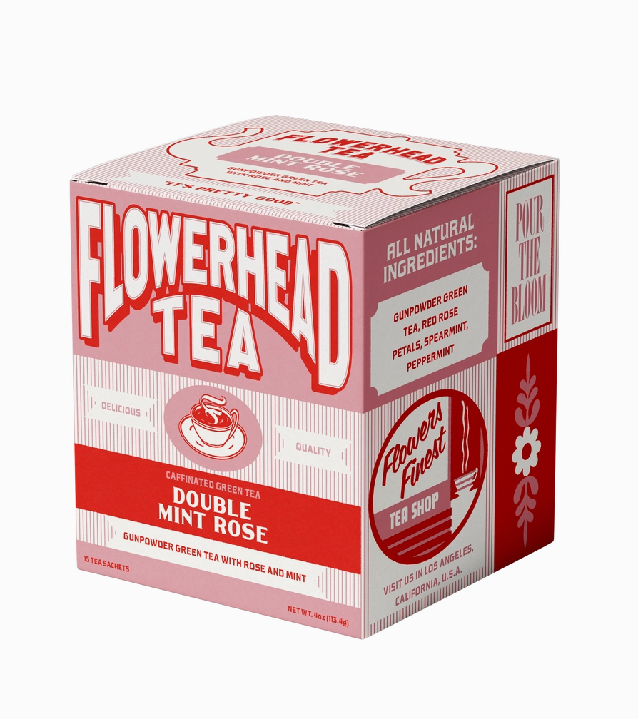 Flowerhead Double Mint Rose Tea Bags