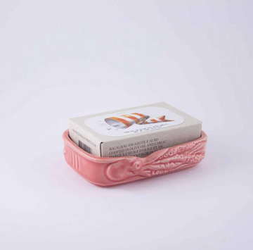 Jose Gourmet 'Salmon Octopus' Ceramic Tin Holder