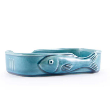 Jose Gourmet 'FIsh Blue Jade' Ceramic Tin Holder
