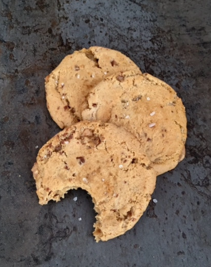 Sweet Sydney's Salted Caramel Toffee Cookies (Gluten Free)