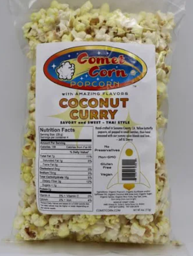 Comet Corn 'Coconut Curry' Popcorn