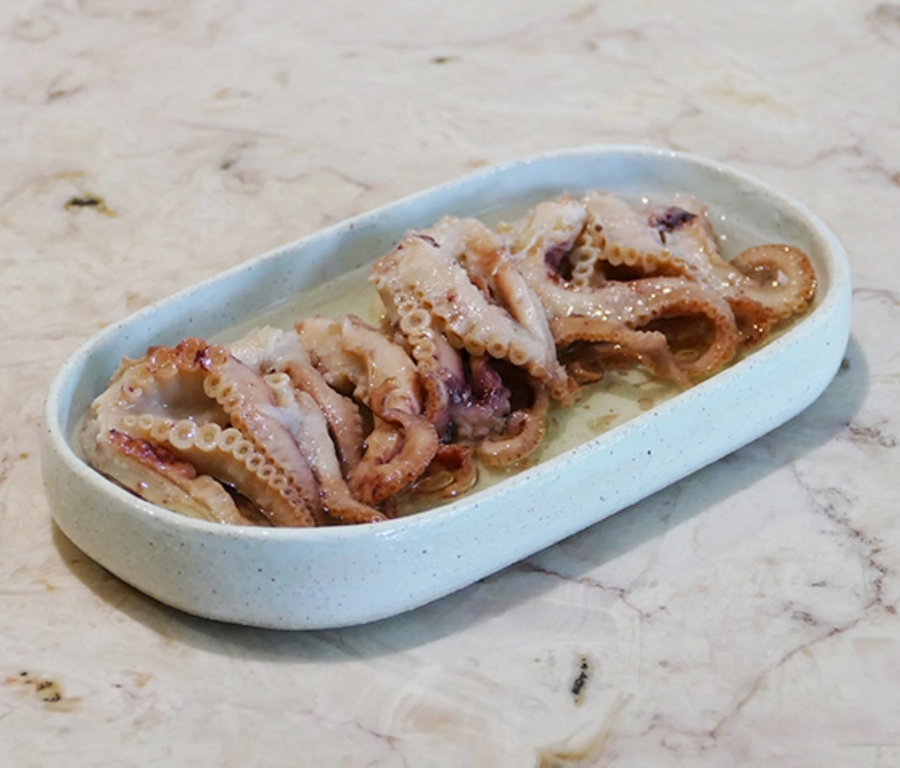 Plate of Miss Can Octopus in Olive Oil