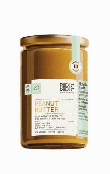 Jar of Buddy Buddy Organic Peanut Butter