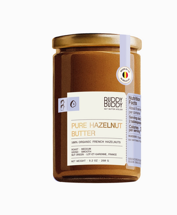 Jar of Buddy Buddy Organic Pure Hazelnut Butter