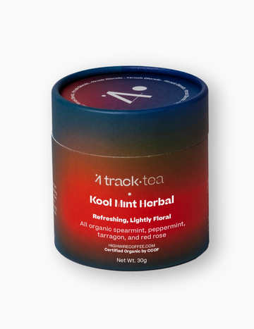 Container of Highwire Coffee Roasters 'Kool Mint' Herbal Tea