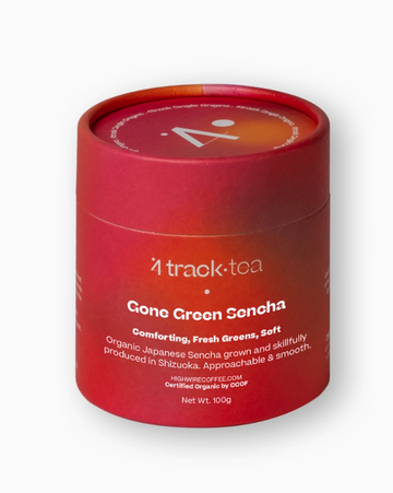 Container of Highwire Coffee Roasters 'Gone Green' Organic Sencha Green Tea