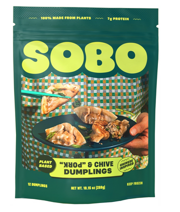Sobo Plant-based 'Pork' & Chive Dumplings
