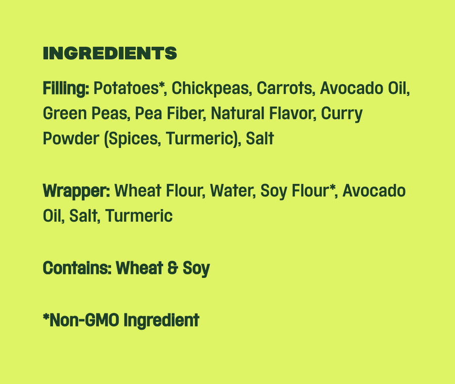Sobo Plant-based 'Curry & Potato' Dumplings
