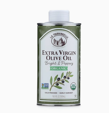 Can of Organic Bright & Peppery Extra Virgin Olive Oil