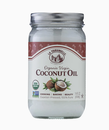 Jar of La Tourangelle Organic Virgin Unrefined Coconut Oil
