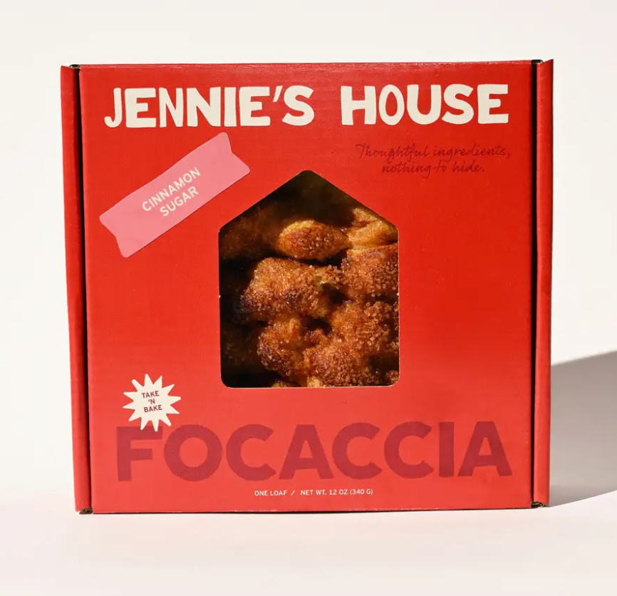 Jennie's House Take + Bake Focaccia Cinnamon Sugar (Frozen)