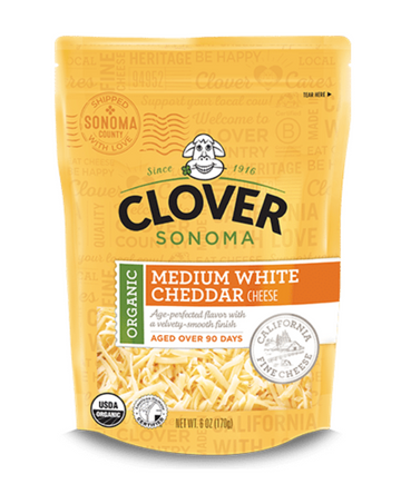 Clover Sonoma Organic Organic Medium Cheddar Shredded