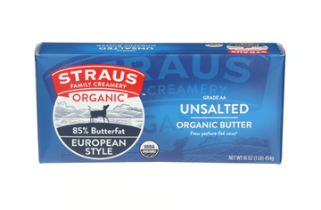 Straus Family Creamery Organic Organic Butter European Style 'Unsalted'