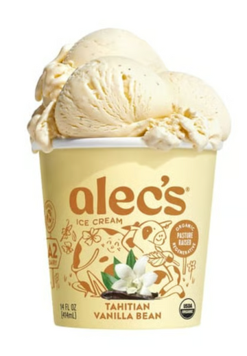 Alec's Ice Cream Organic 'Tahitian Vanilla Bean'