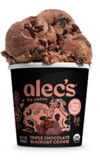 Alec's Ice Cream Organic 'Triple Chocolate Blackout Cookie'