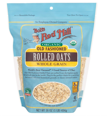 bag of Bob's Red Mill Old Fashioned Organic Rolled Oats (16oz)