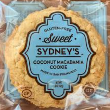 package of Sweet Sydney's Coconut Macadamia Cookie 