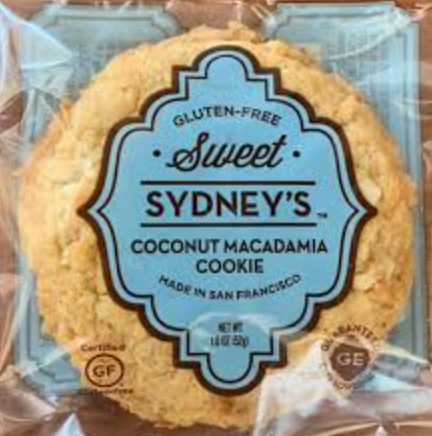 package of Sweet Sydney's Coconut Macadamia Cookie 